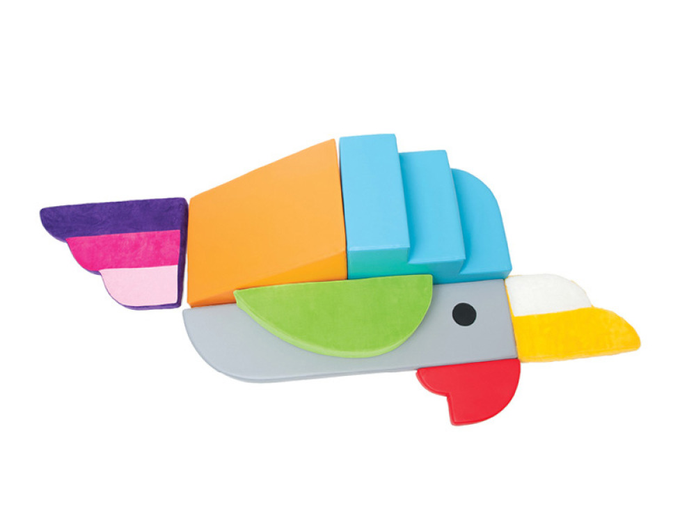 Parrot. Sensory play corner