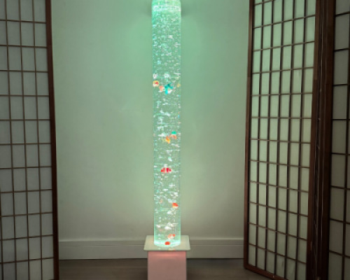 150cm Bubble Tube with White Base