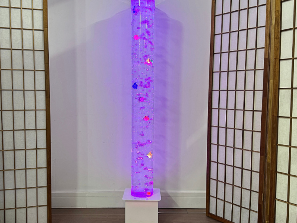 150cm Bubble Tube with White Base