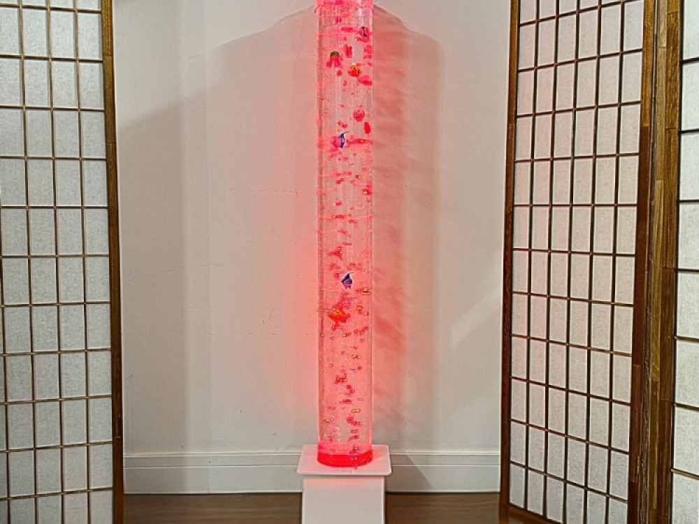 150cm Bubble Tube with White Base