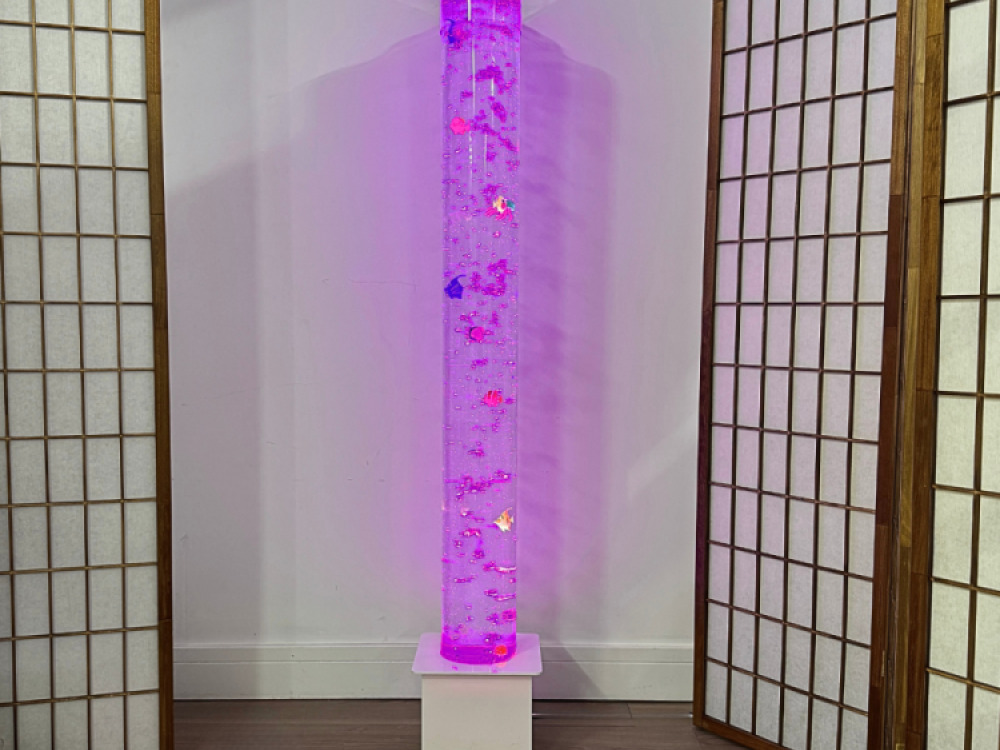 150cm Bubble Tube with White Base