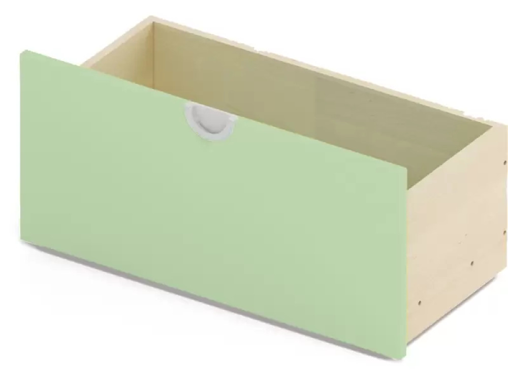 Cubo collection. Narrow wheeled container medium - sage