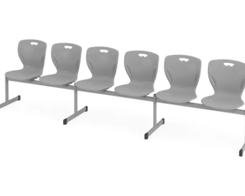 MultiSeat. 6-person cloakroom bench 6. Grey