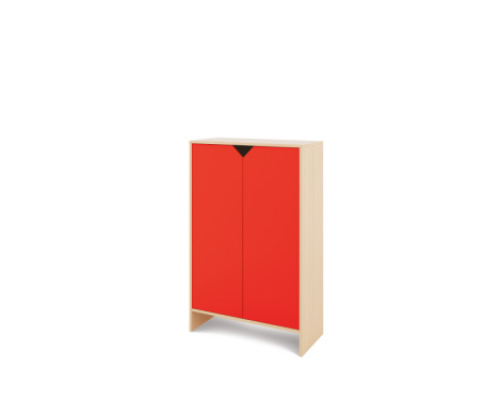 Storage Unit XL with shelves + doors - Red