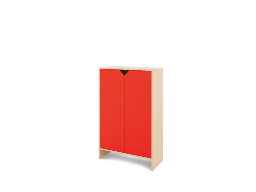 Storage Unit XL with shelves + doors - Red