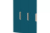 Doors with handle for cloakroom Vita 3 - Emerald blue