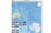 Australia, Oceania, Antarctica. Physical Map