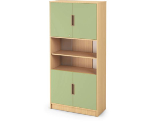 Tall Cabinet 92 with doors and lock - Type C - Avocado
