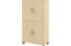A tall wardrobe with two pairs of doors. Birch. Fresh Collection