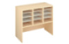 Storage Unit M with compartments for container - Beech