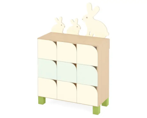 Forest with legs. Cabinet with compartments