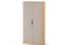 Tall wardrobe 92 with doors and lock - Sand