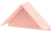 Cubo 3 shelf roof. Pale pink