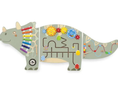 Dinosaur wall manipulation board