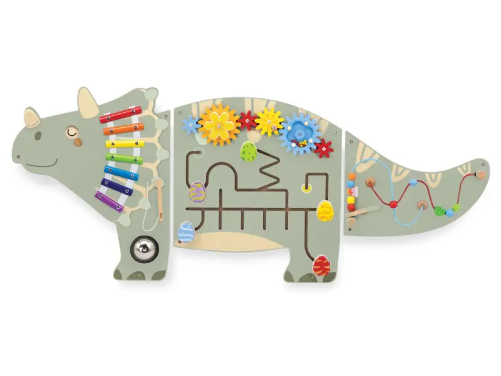 Dinosaur wall manipulation board