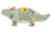 Dinosaur wall manipulation board