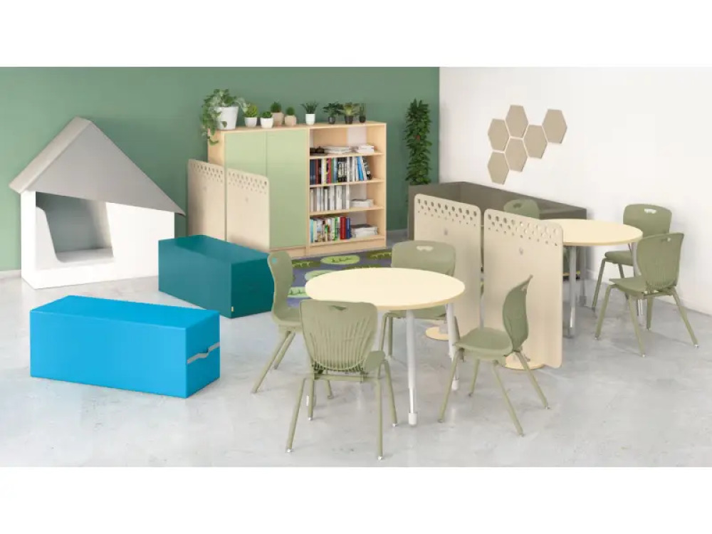 Short acoustic screen - Beige