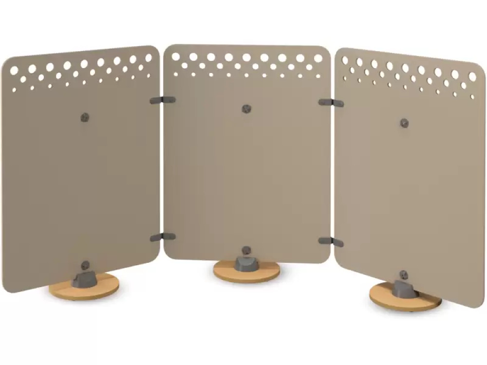 Short acoustic screen - Beige