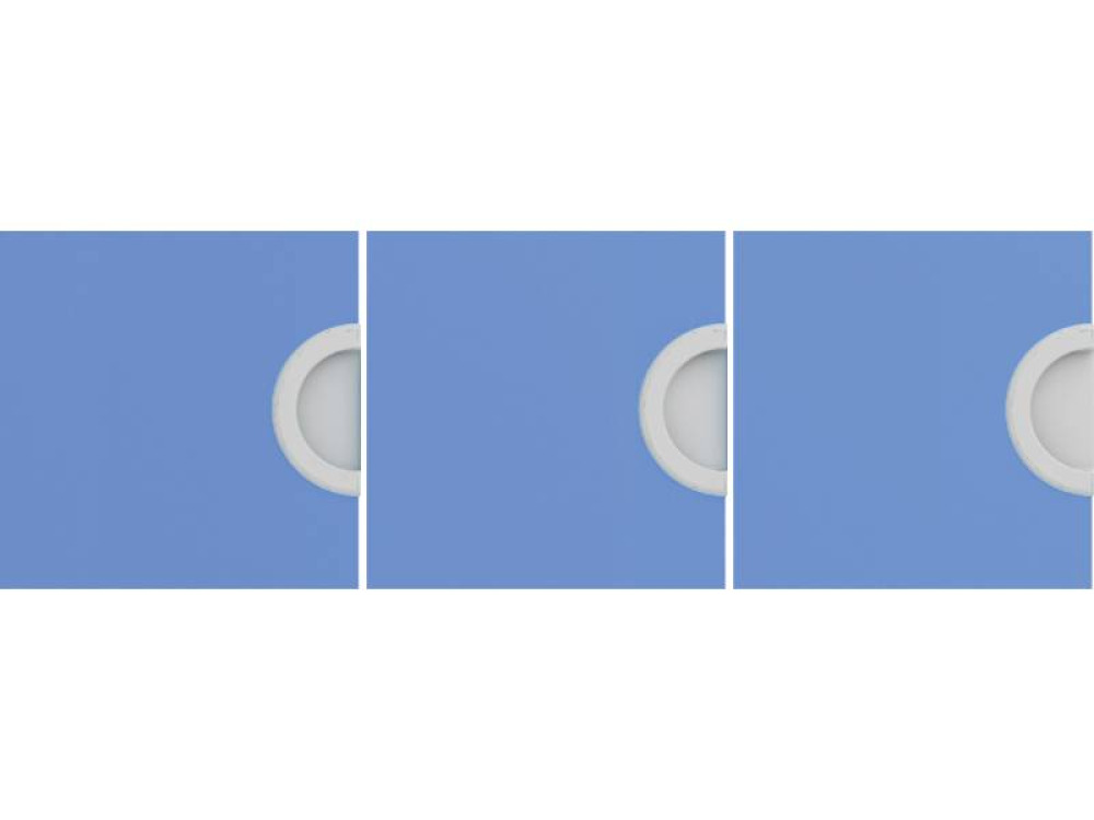 Doors for cloakroom unit, 3 pcs. Azure blue. Cubo collection