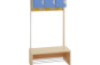 Doors for cloakroom unit, 3 pcs. Azure blue. Cubo collection