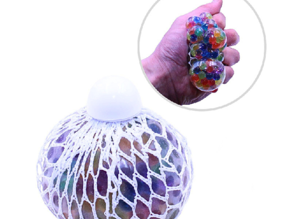 Squish Mesh Stress ball with mini Jelly balls inside