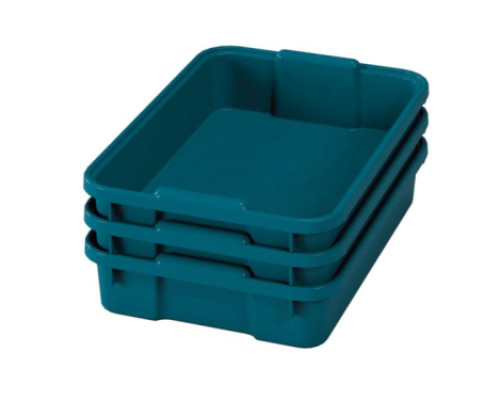 Small plastic containers - eco blue-green - 03