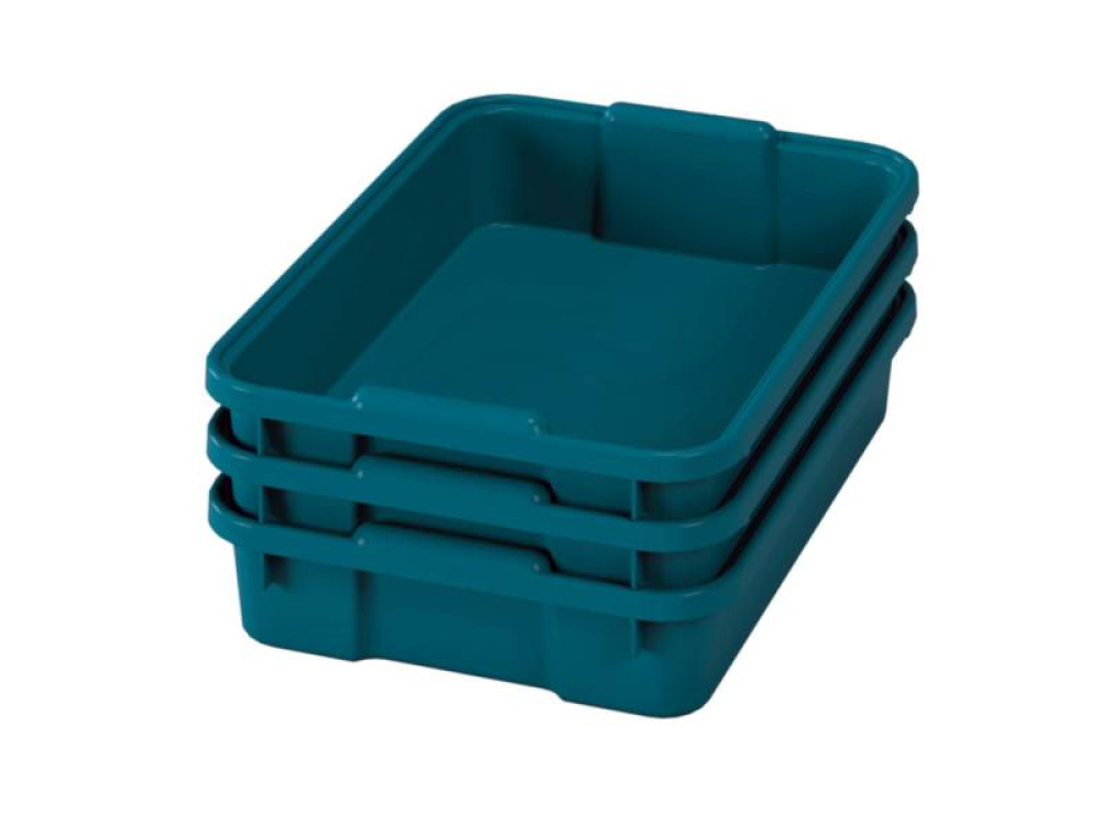 Small plastic containers - eco blue-green - 03