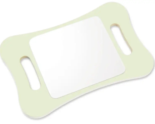 Speech therapy mirror with handles