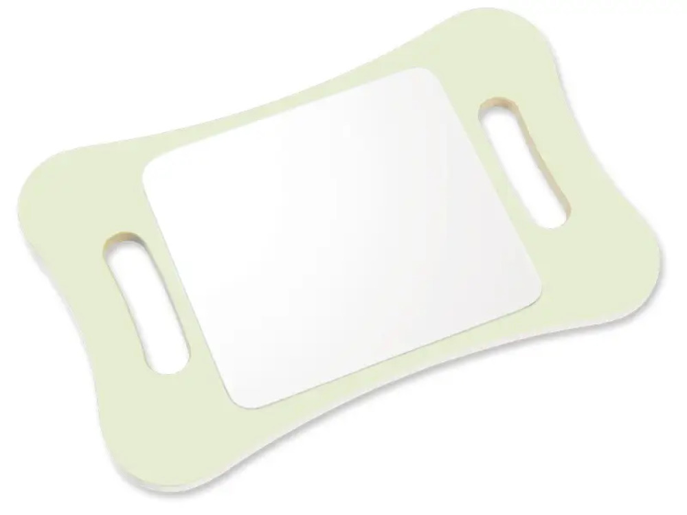 Speech therapy mirror with handles