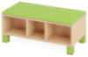 Seat with lockers. Green. Fresh Collection