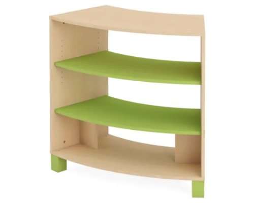 Large semi-circular cabinet. Green. Fresh Collection