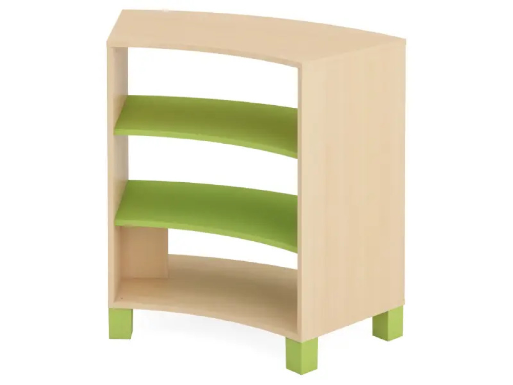 Large semi-circular cabinet. Green. Fresh Collection