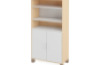 High wardrobe with shelves and doors. White. Fresh Collection