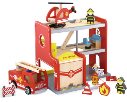 Wooden fire station