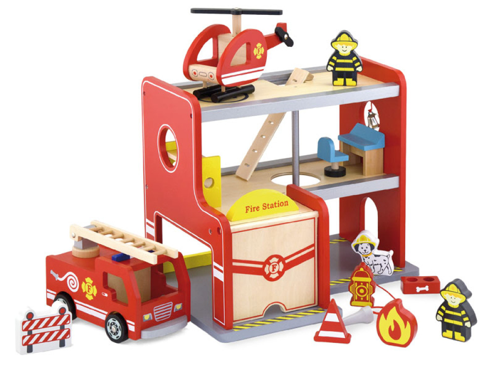 Wooden fire station