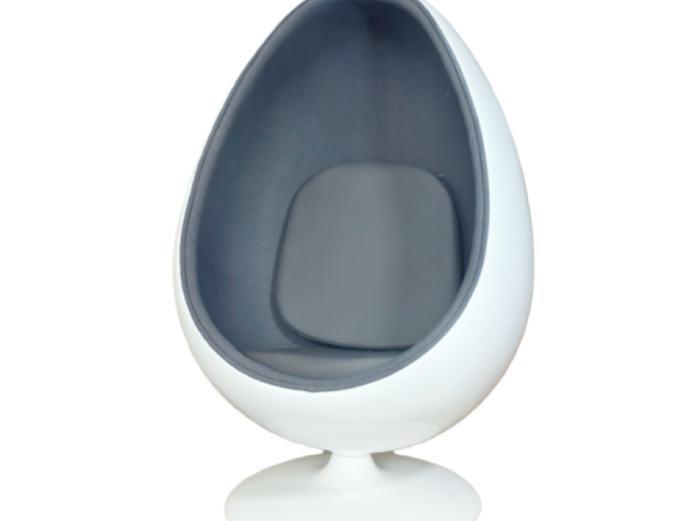 Retro Egg Chair 136cm – Grey