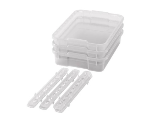 Small plastic containers with runners - Transparent - 03