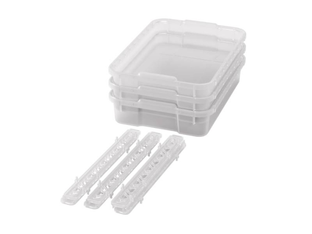 Small plastic containers with runners - Transparent - 03
