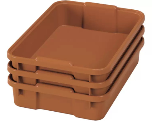 Small plastic containters- eco sienna - 03