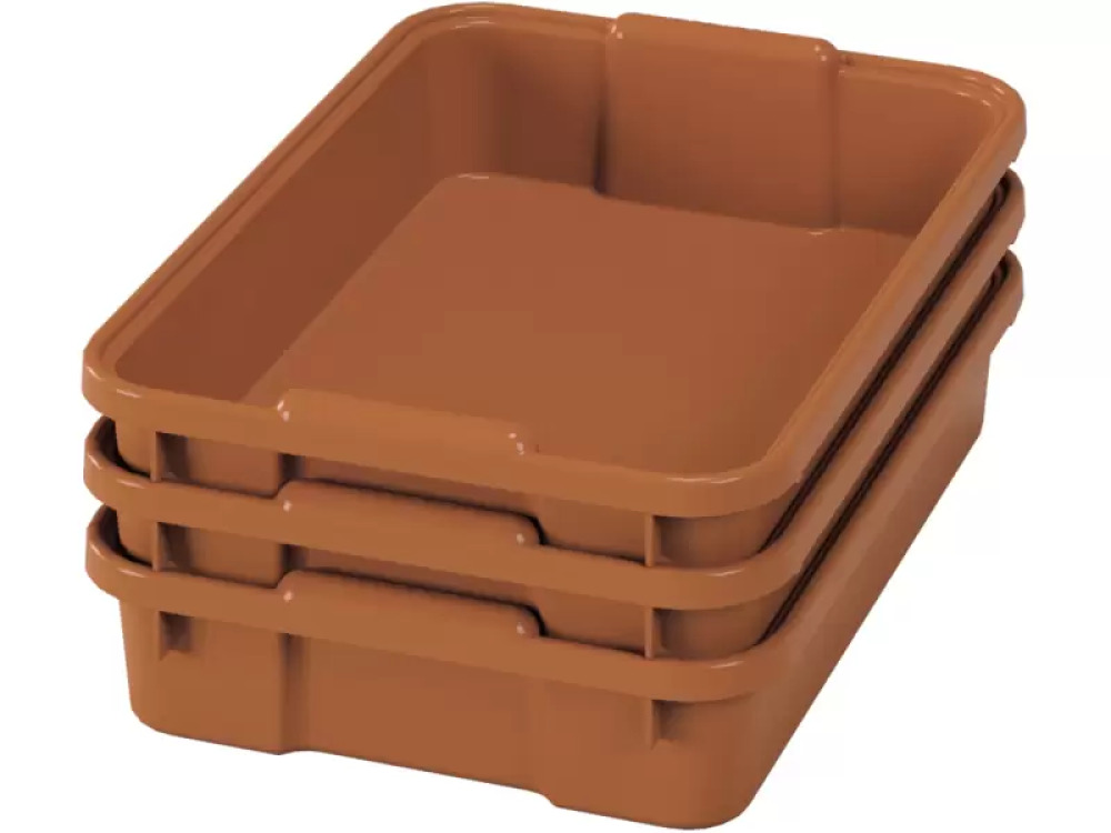 Small plastic containters- eco sienna - 03