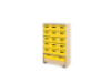 Storage Unit XL with deep cardboard trays + container - Yellow