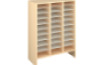 Storage Unit X with compartments - Beech