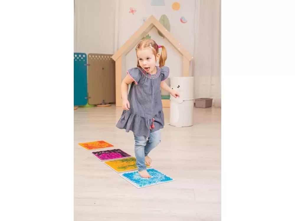 Lava. Square textured sensory panels
