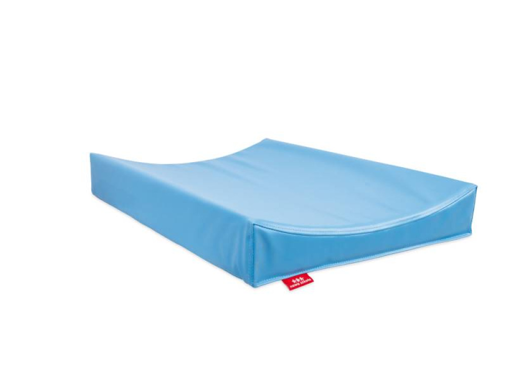 Profiled mattress for changing table. Azure blue. Cubo Collection