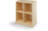 Cubo medium cabinet 4 for plastic containers. Birch