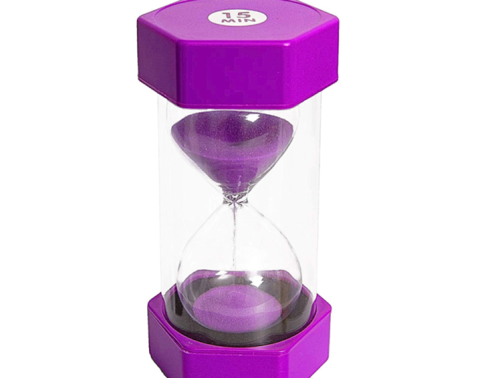 Sand Timer – 15 Min.  Purple