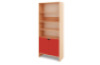 Tall Storage Unit + half bottom doors - Red