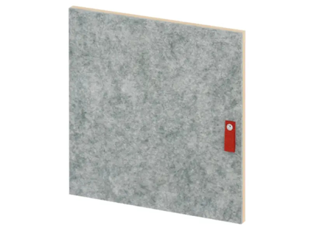 Grey low doors with felt front. Cubo Acoustic Collection