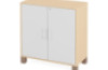 Large cabinet with shelves and door with lock. White. Fresh Collection