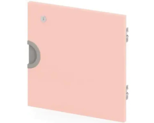 Cubo doors with lock. Low. Pale pink